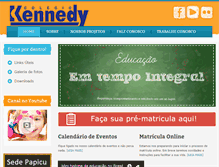 Tablet Screenshot of kennedycolegio.com.br